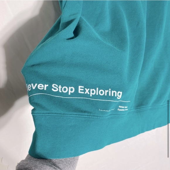 The North Face Teal Pullover Never Stop Exploring Hoodie L - Picture 7 of 15